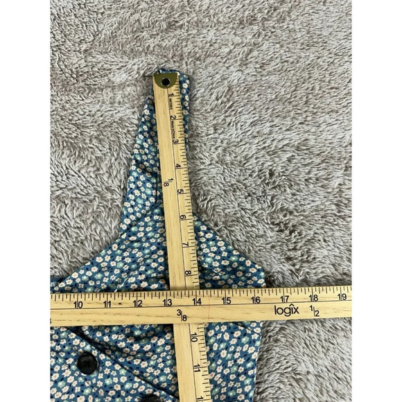 Madewell Women’s Button-Wrap Crop Tank in Bitsy Floral Size 4 - Picture 7 of 15